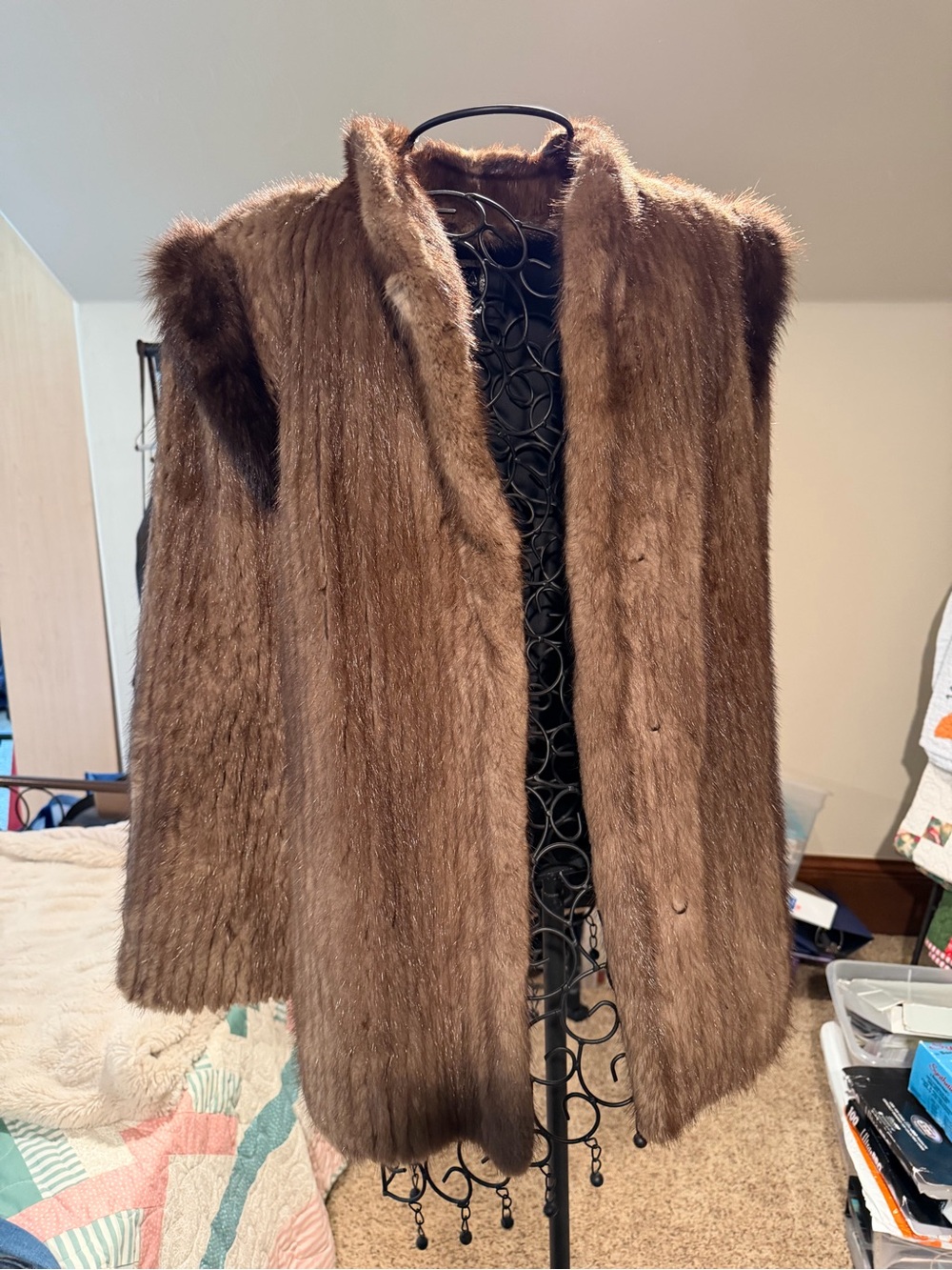 Saga Furs Women's Brown Mink Jacket